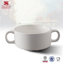 Accesorio al por mayor del hotel, taza de sopa de cerámica de chaozhou